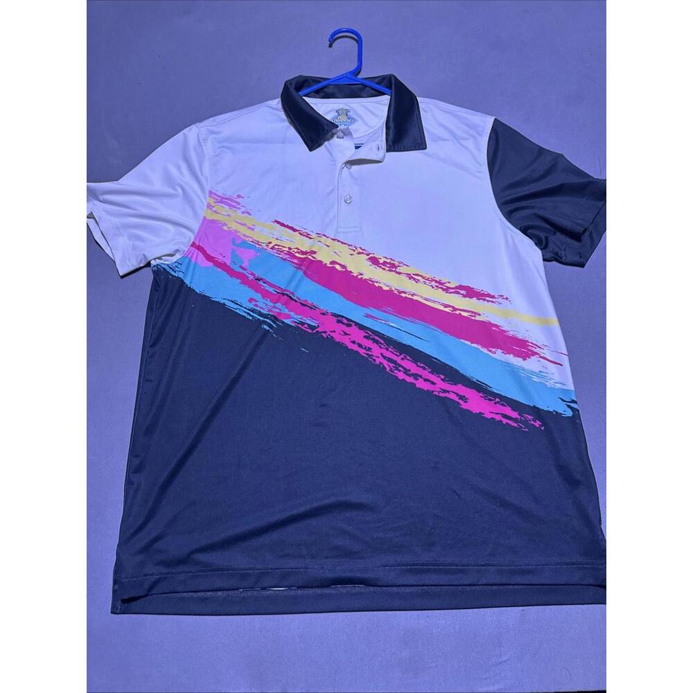 Chubbies The Tennis Champ Performance Short Sleeve Polo Men's Large